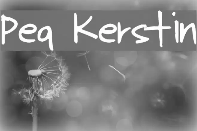 Pea Kerstin Font examples