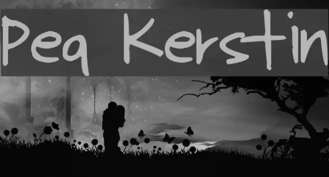 Pea Kerstin Font examples