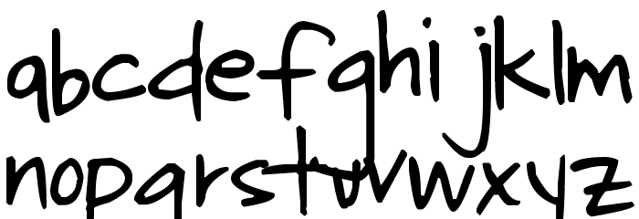 Pea Kerstin Font LOWERCASE