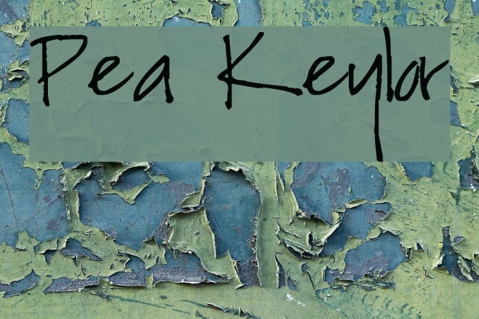 Pea Keylor Font examples
