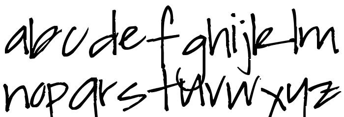 Pea Keylor Font LOWERCASE