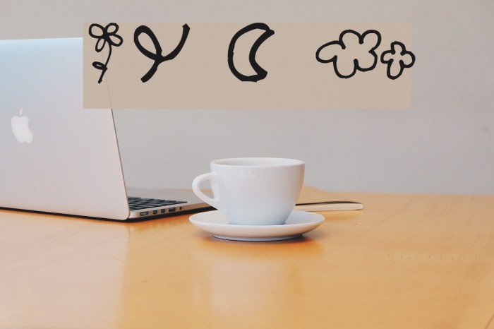 Pea Kiki Doodles Font examples