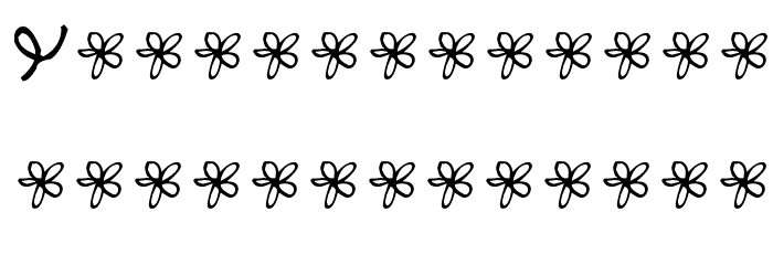 Pea Kiki Doodles Font LOWERCASE
