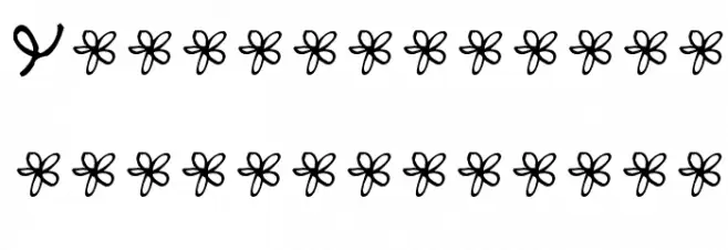 Pea Kiki Doodles Fuentes MINÚSCULAS