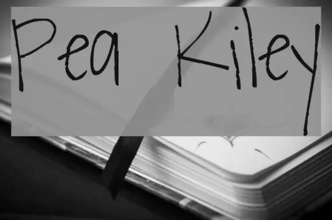 Pea Kiley Font examples