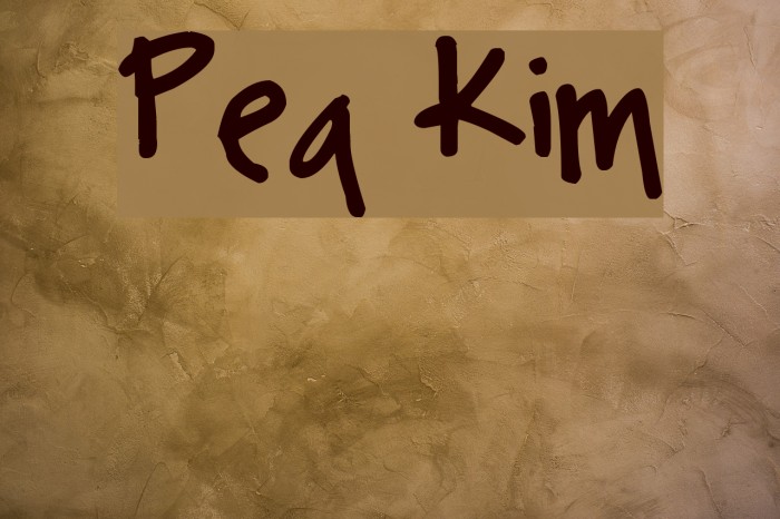 Pea Kim Font examples