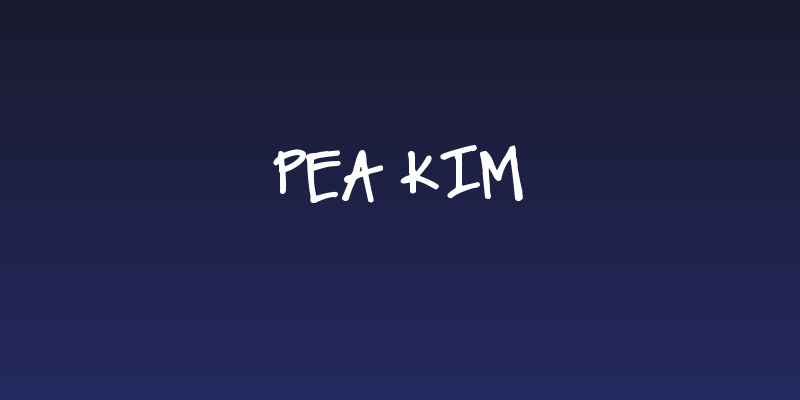 Pea Kim Social Header