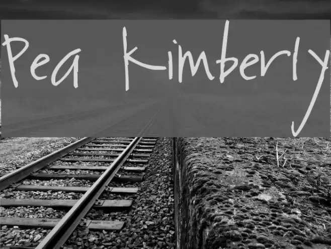 Pea Kimberly Font examples