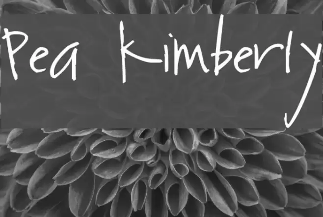 Pea Kimberly Font examples