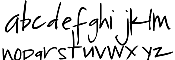 Pea Kimberly Font LOWERCASE