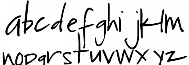 Pea Kimberly 字体 小写