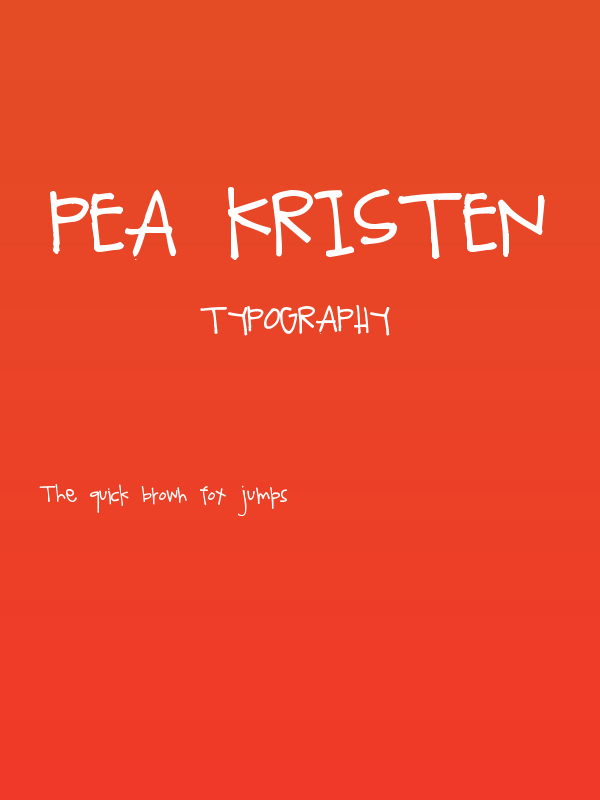 Pea Kristen Poster