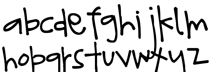Pea Kristen Font LOWERCASE