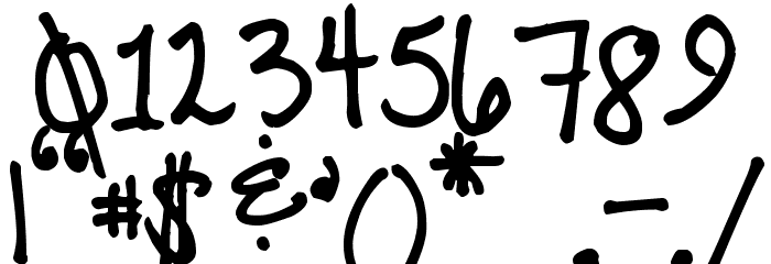 Pea Kristin Font OTHER CHARS