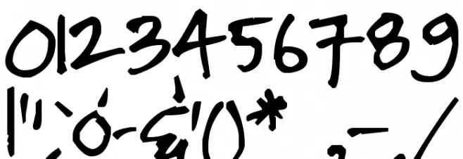 Pea KristinA Font OTHER CHARS