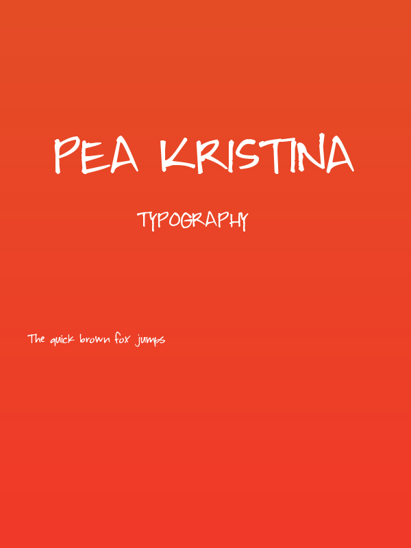 Pea KristinA Poster