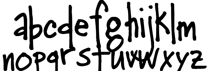Pea Kristin Font LOWERCASE