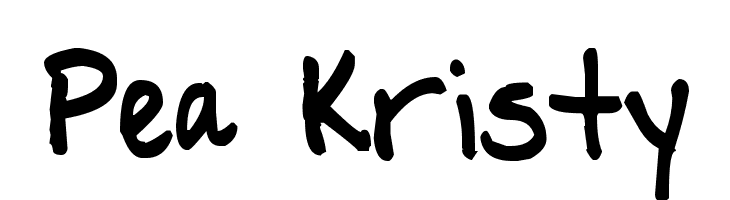Pea Kristy  font caratteri gratis