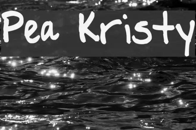 Pea Kristy フォント examples