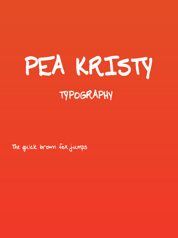 Pea Kristy Poster