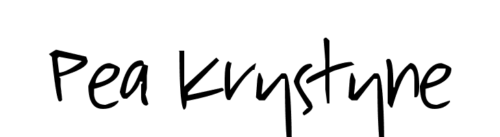 Pea Krystyne  font caratteri gratis