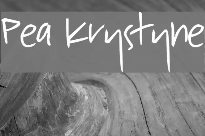 Pea Krystyne Font examples