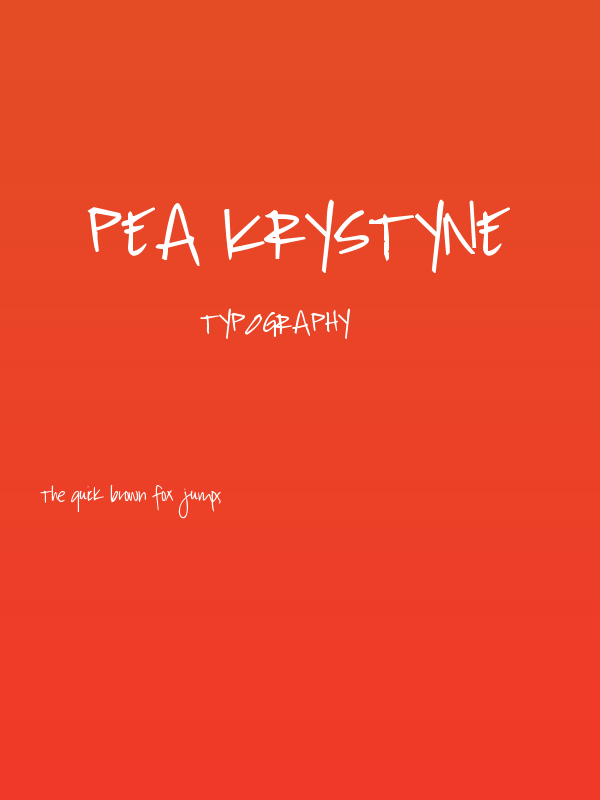 Pea Krystyne Poster