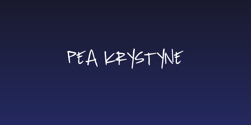 Pea Krystyne Social Header