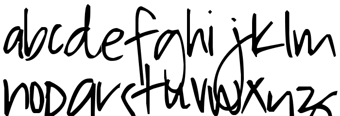 Pea Krystyne Font LOWERCASE