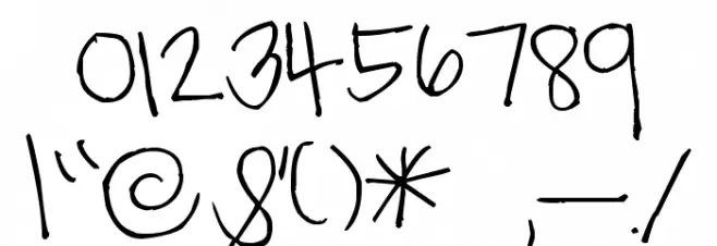 Pea Ky Ky Font OTHER CHARS