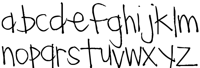 Pea Ky Ky Font LOWERCASE