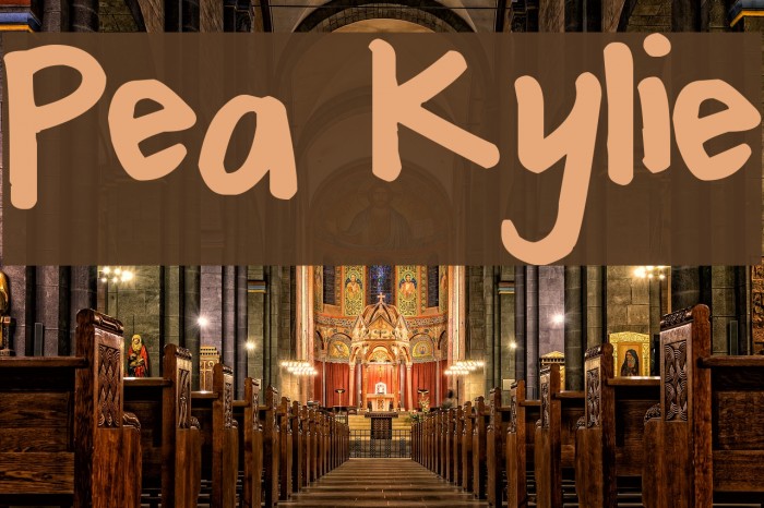 Pea Kylie Font examples