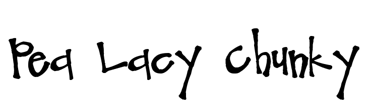 Pea Lacy Chunky  baixar fontes gratis