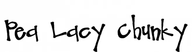 Pea Lacy Chunky  Fuentes Gratis Descargar