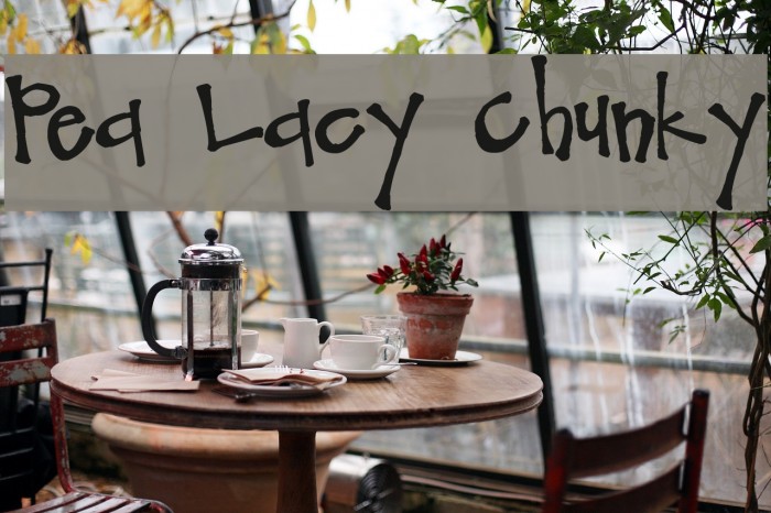 Pea Lacy Chunky Example 2