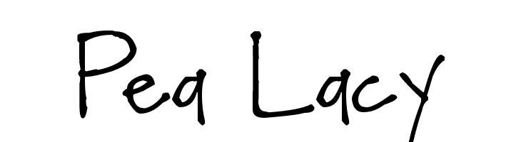 Pea Lacy  font caratteri gratis