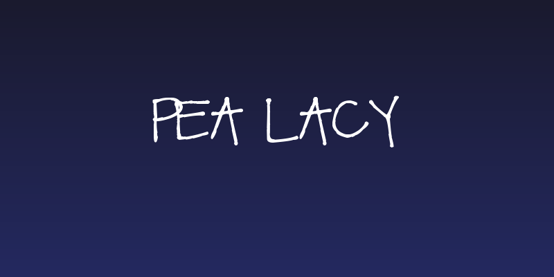 Pea Lacy Social Header