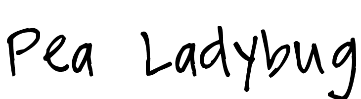 Pea Ladybug Font