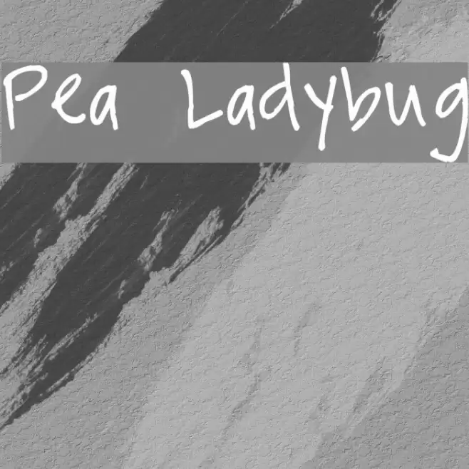 Pea Ladybug Font examples