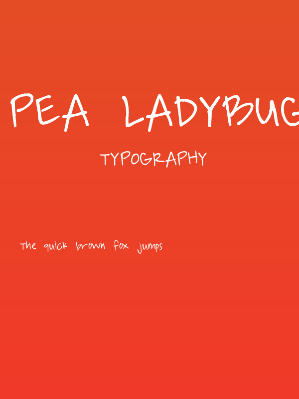 Pea Ladybug Poster