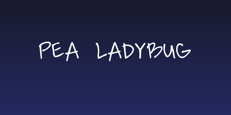 Pea Ladybug Social Header