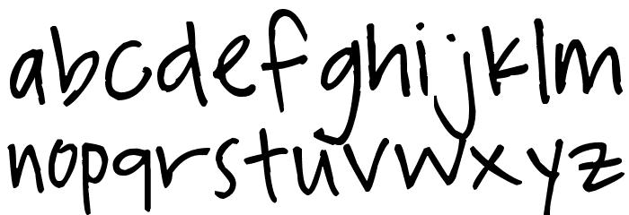 Pea Ladybug Font LOWERCASE