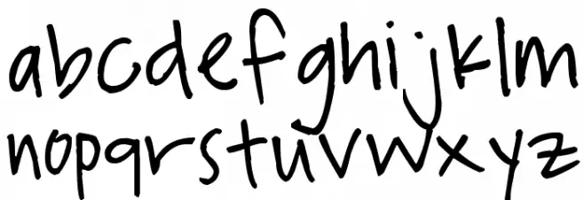 Pea Ladybug Font LOWERCASE