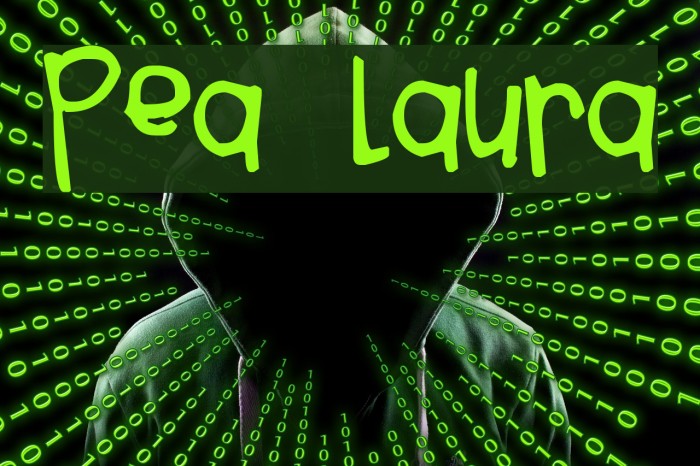 Pea Laura Font examples