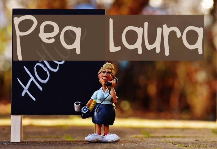 Pea Laura Font examples
