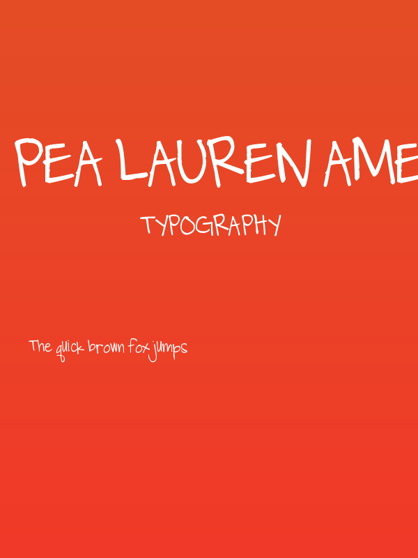 Pea Lauren America Poster