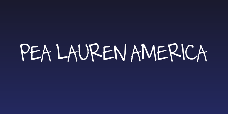 Pea Lauren America Social Header