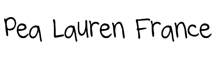 Pea Lauren France Font