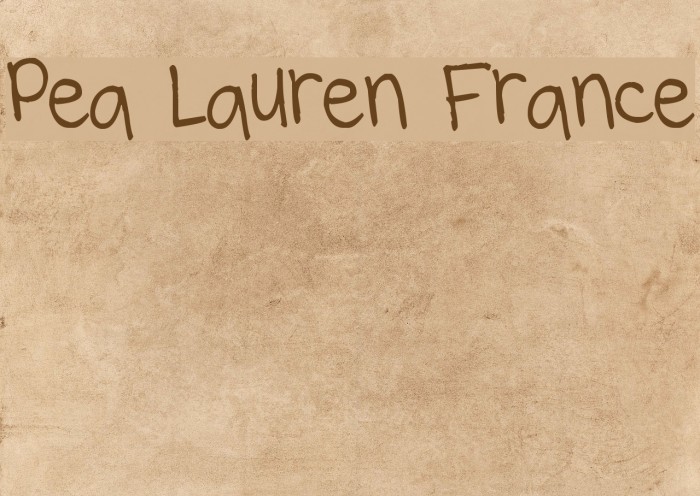 Pea Lauren France Polices examples