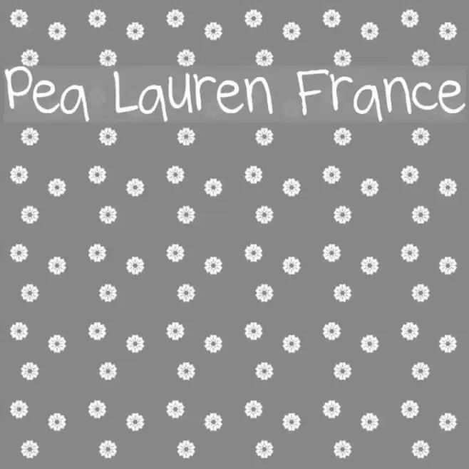 Pea Lauren France Font examples